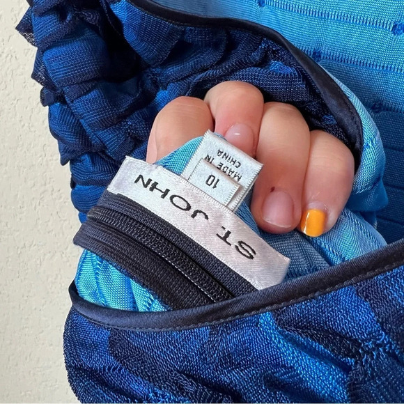 St John wave print Crystal Embellished Straps - Picture 7 of 8